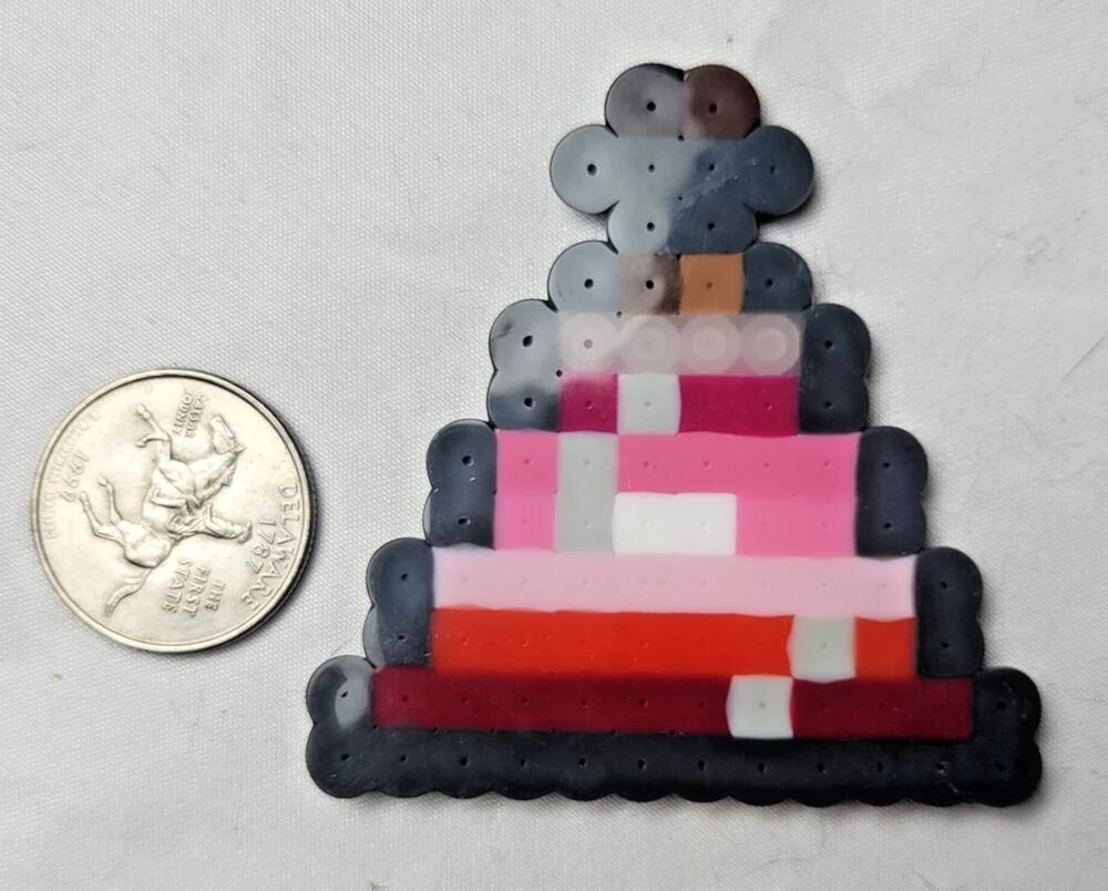 Pink Lesbian LGBT Potion Perler Pixel Art